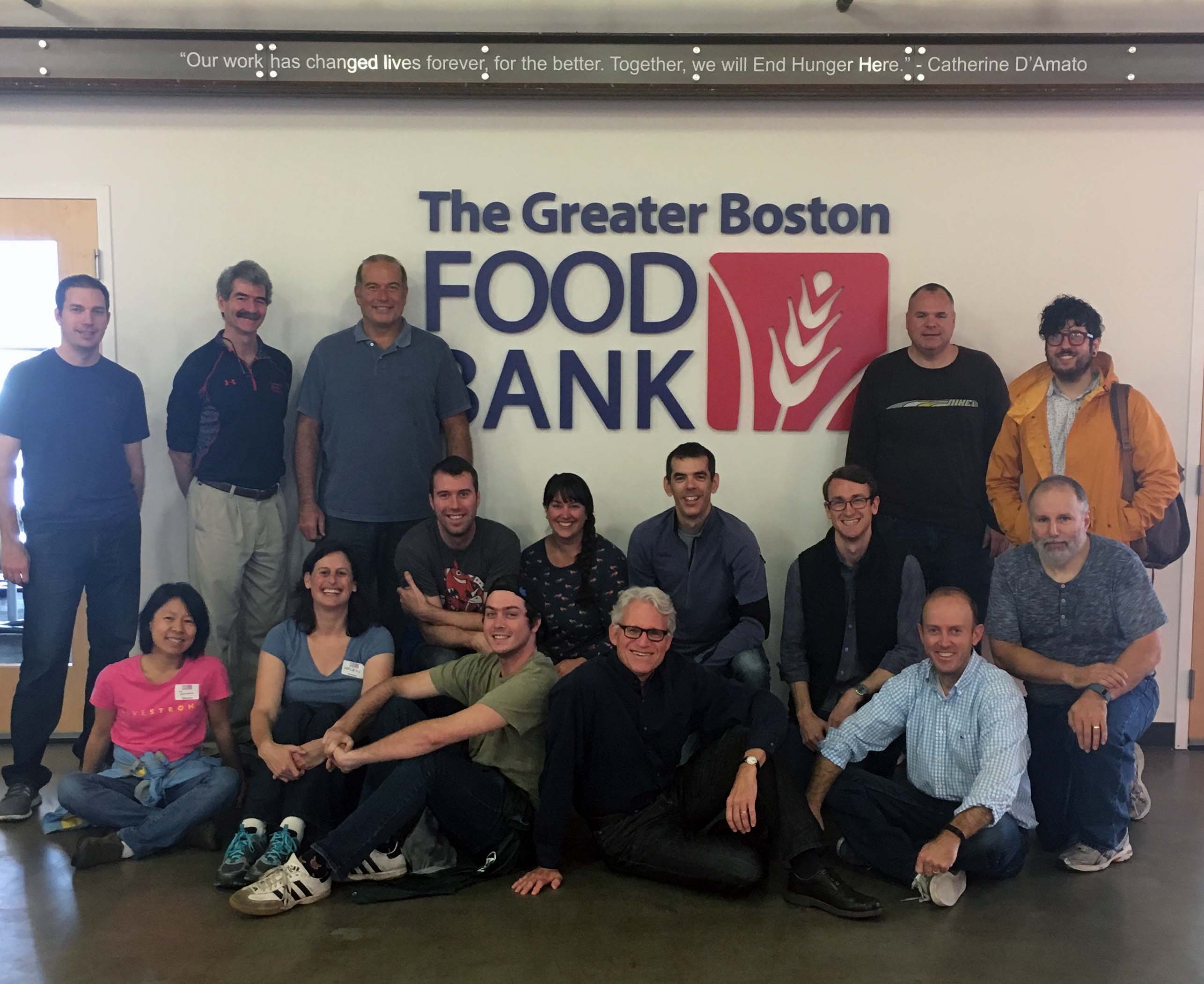 Powerhouse Dynamics volunteers at the Greater Boston Food Bank